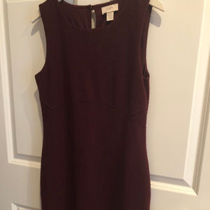 LOFT Burgandy Dress